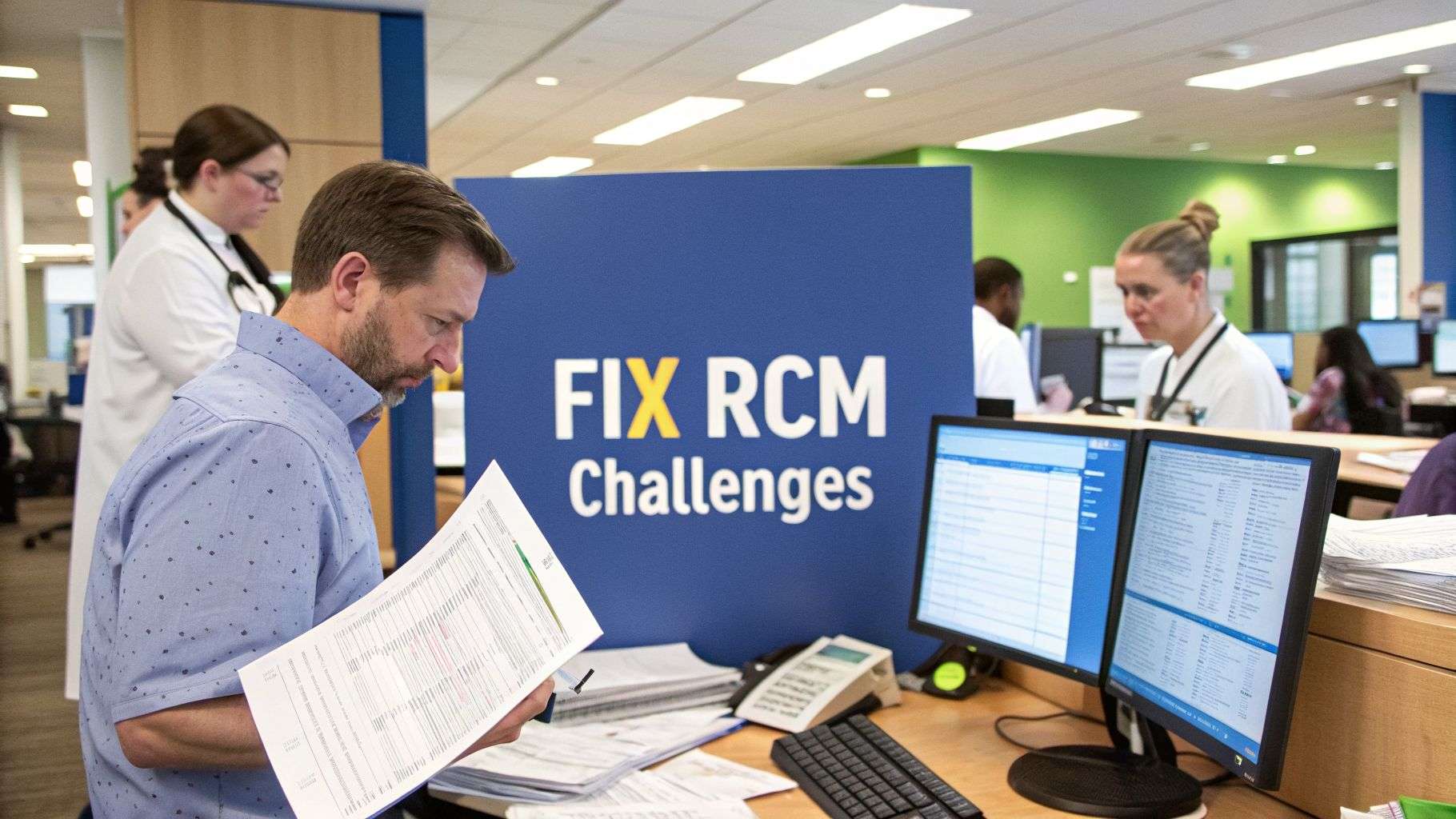 revenue-cycle-management-challenges-rcm-office - One For All Medical Billing